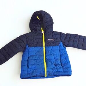 Columbia Blue and Black Hooded Jacket